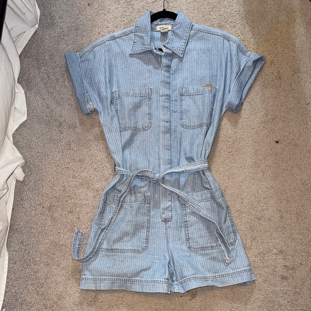 Ariat Light Blue Denim Romper